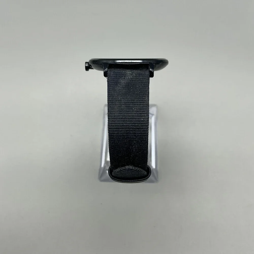 Lacoste Womens Watch 35mm Black Dial Leather Fabric 3 ATM New Battery